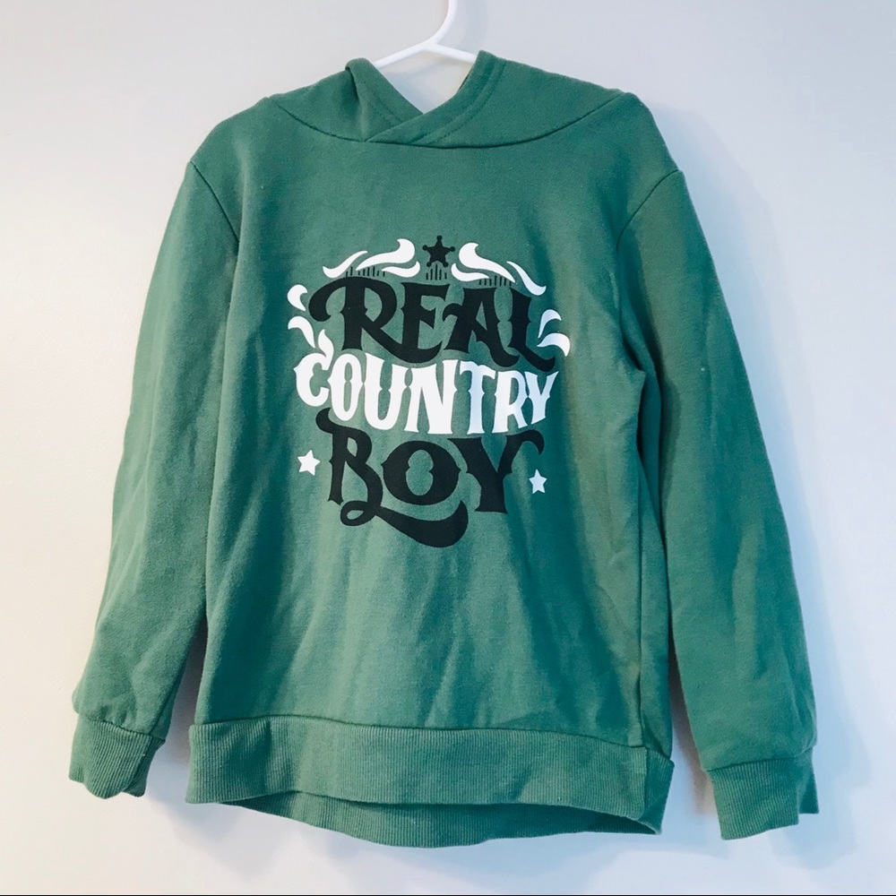 Real Country Boy Green Hoodie